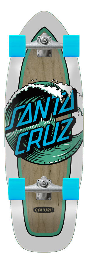 Santa Cruz Carver Cut Back Wave Dot Surf Deck Planche Skate Skateboard Skateboarding 9.75 Maroc Morocco Skateshop Shop Boutique Shopping Online Skatemarket Market