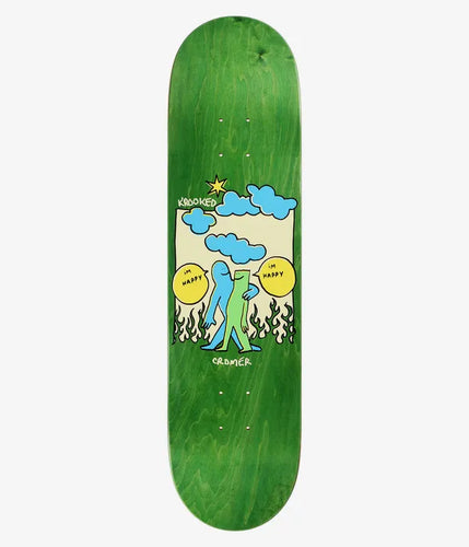 Krooked Skateboards Brad Cromer Happy 8.12 Deck Planche Skate Skateboards Skateboarding Shop Skateshop Skatemarket Market Morocco Maroc Boutique