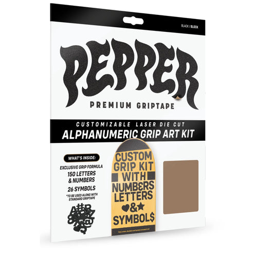 Pepper Grip Griptape Alphanumeric Kit Skate Skateboard Skateboarding Morocco Maroc Skateshop Shop Skatemarket